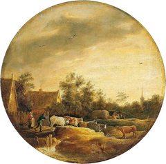 Landscape with Cows by David Teniers the Younger