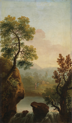 Landscape with Figures in the Background by George Barret
