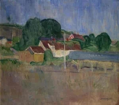 Landscape with Houses by Theodor Laureng