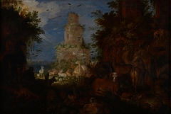 Landscape with Ruins and Animals