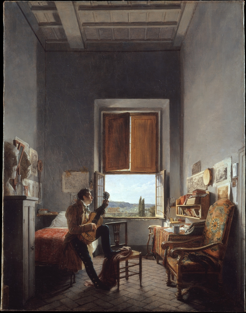 Léon Pallière (1787–1820) in His Room at the Villa Medici, Rome