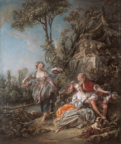 Lovers in a Park by François Boucher