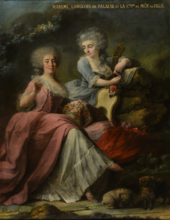 Madame Langlois de Falaise et sa fille, la comtesse de Moÿ de Sons by Nicolas Perseval