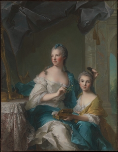 Madame Marsollier and Her Daughter by Jean-Marc Nattier