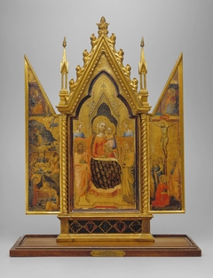 Madonna and Child with Saints, Crucifixion and Nativity by Allegretto Nuzi