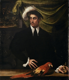 Man with Parrot