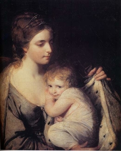 Maria Walpole, Duchess of Gloucester and Edinburgh, with her daughter Elisabeth Laura by Joshua Reynolds
