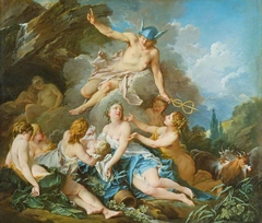 Mercury Confiding the Infant Bacchus to the Nymphs by François Boucher