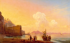 Naples with a poet amongst fishermen by Ivan Ayvazovsky