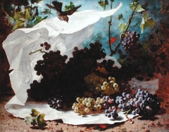 Nature morte aux raisins by Charles Jules Nestor Bavoux