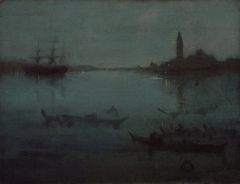 Nocturne in Blue and Silver: The Lagoon, Venice by James Abbott McNeill Whistler