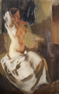 Nude in Fire Light by Anders Zorn