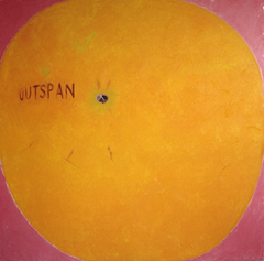 'Outspan' (1974) oil on canvas, 122 x 122 cm by john albert walker