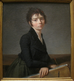Portrait of a Girl with Portfolio by Guillaume Guillon-Lethière