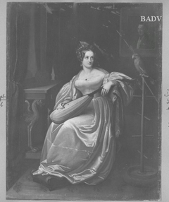Portrait of a lady with lute, Henriette Sonntag