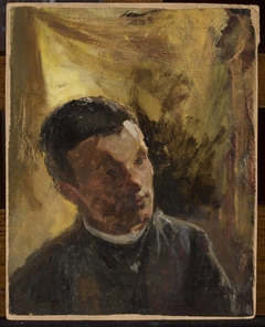 Portrait of Alexander Lensky (1847–1908), Russian artist by Jan Ciągliński