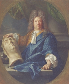 Portrait of Antoine Coysevox (1640-1720) by François Jouvenet