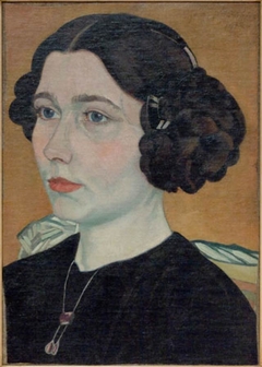 Portrait of Gabriela Czarnocka – Berezowska by Stanisław Ignacy Witkiewicz