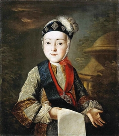 Portrait of Grand Duke Pavel Petrovich in childhood by Anonymous