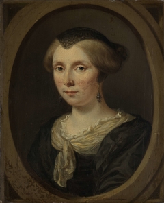 Portrait of Margaretha Verkolje, Wife of Reinier Couturier by Jan Verkolje I