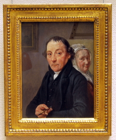 Portrait of the painter Warnaar Horstink by Wybrand Hendricks