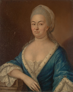 Portrait of Ursula Philippota van Reede (1709-1778) by August Christian Hauck