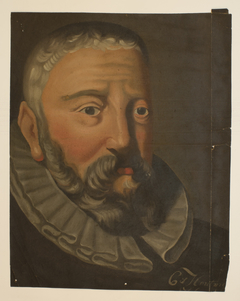 Portret van Cornelis Houtman. by Johannes Jacobus Bertelman