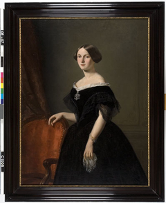 Portret van een vrouw van de familie Bremer by Petrus Theodorus van Wijngaerdt