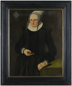 Portret van Tietske Fransdr. Baerdt by Meester van de aaneengestrengelde AE