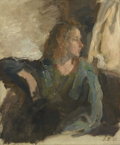 Portrett av datteren Inger by Julius Paulsen
