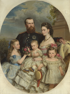 Prince Louis and Princess Alice of Hesse with three of their children by Christian Karl August Noack