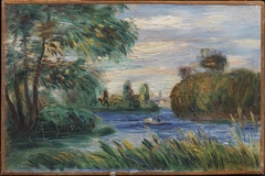 River Landscape by Auguste Renoir