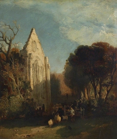 Roche Abbey, Yorkshire by manner of John Sell Cotman