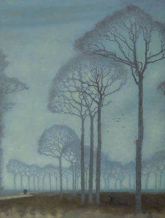 Row of trees by Jan Mankes