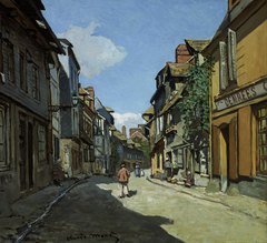 Rue de la Bavole, Honfleur by Claude Monet