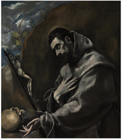 Saint Francis of Assisi in meditation by El Greco