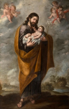 Saint Joseph with the Infant Saviour (Angels in the Clouds)