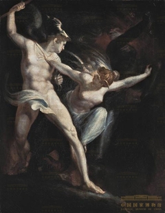 Satan and Death with Sin Intervening by Johann Heinrich Füssli