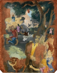 Scenes of New York--Central Park (mural study, Madison Square Postal Station, New York City) by Kindred McLeary