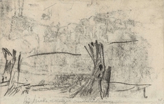 Schets met bomen by George Hendrik Breitner