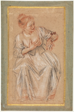 Seated Woman by Antoine Watteau