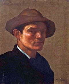 Self Portrait - William Strang - ABDAG003728 by William Strang