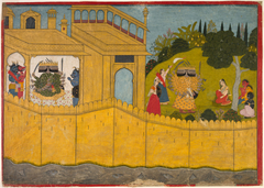 Sita in the Garden of Lanka, From the Ramayana epic of Valmiki by Manaku