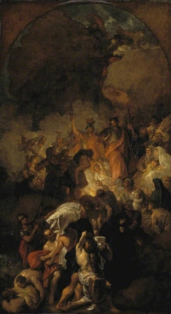 Sketch for ‘St Paul Shaking off the Viper’ by Benjamin West