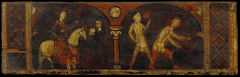 Small coffered ceiling panel with allegorical scenes on the work of May and June by Anonymous