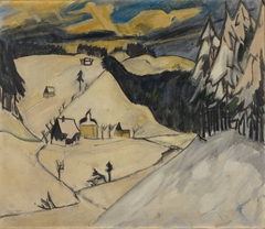 Snow Landscape by Erich Heckel