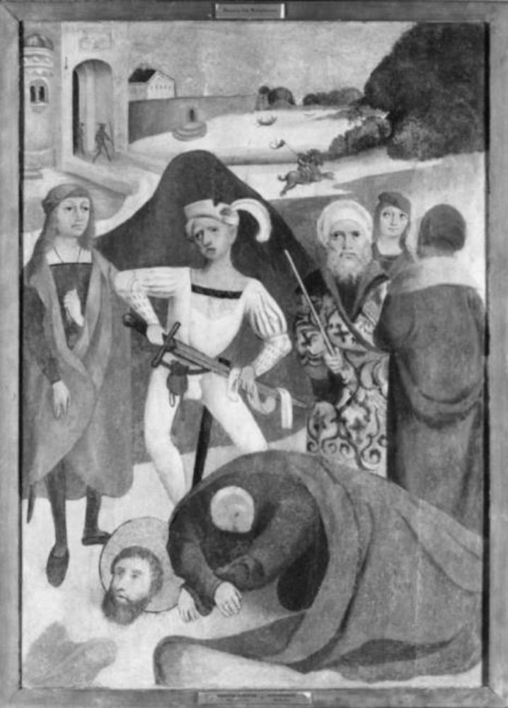 St Christofer and a Holy Bishop / Beheading of a Martyr