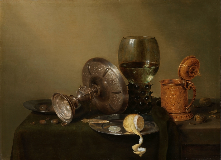 Still life with a gilded beer tankard