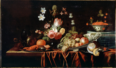 Still Life with Fruit, Flowers and Crayfish