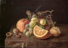 Still Life with Fruits by Frants Diderik Bøe